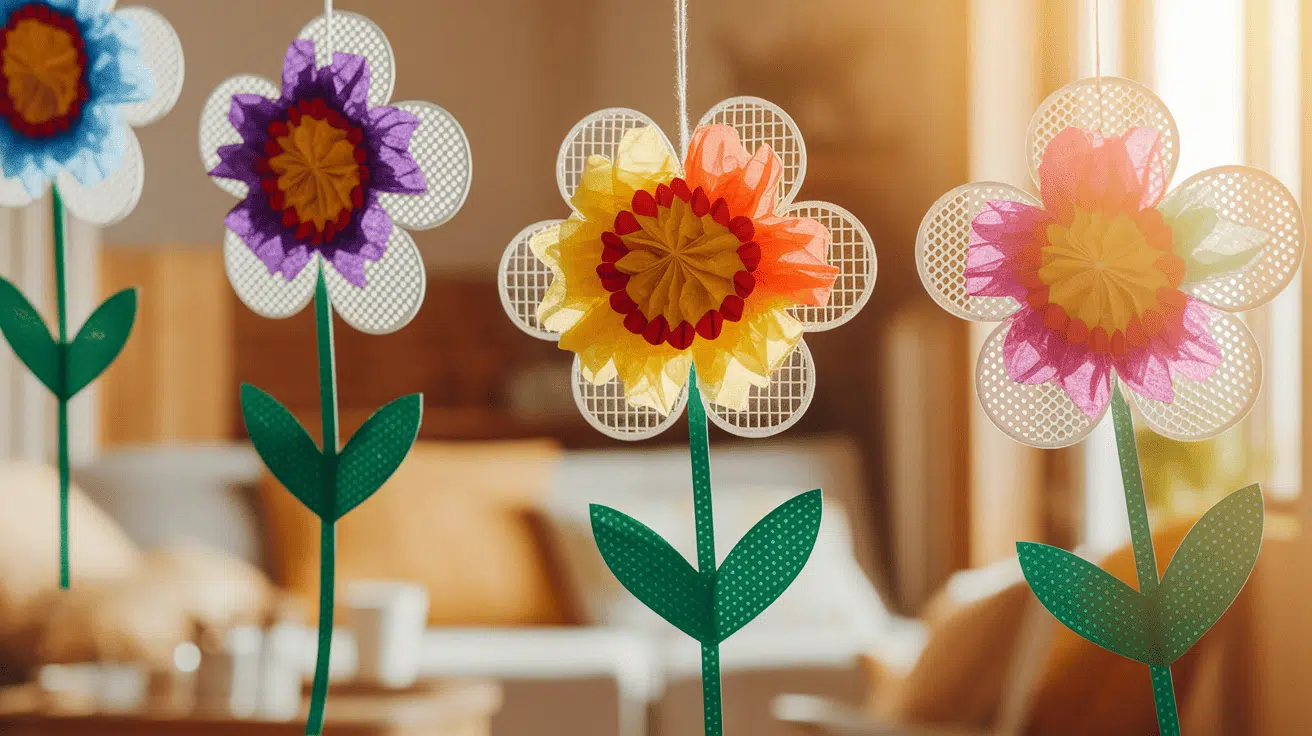 Sun-Catcher Flowers with Contact Paper