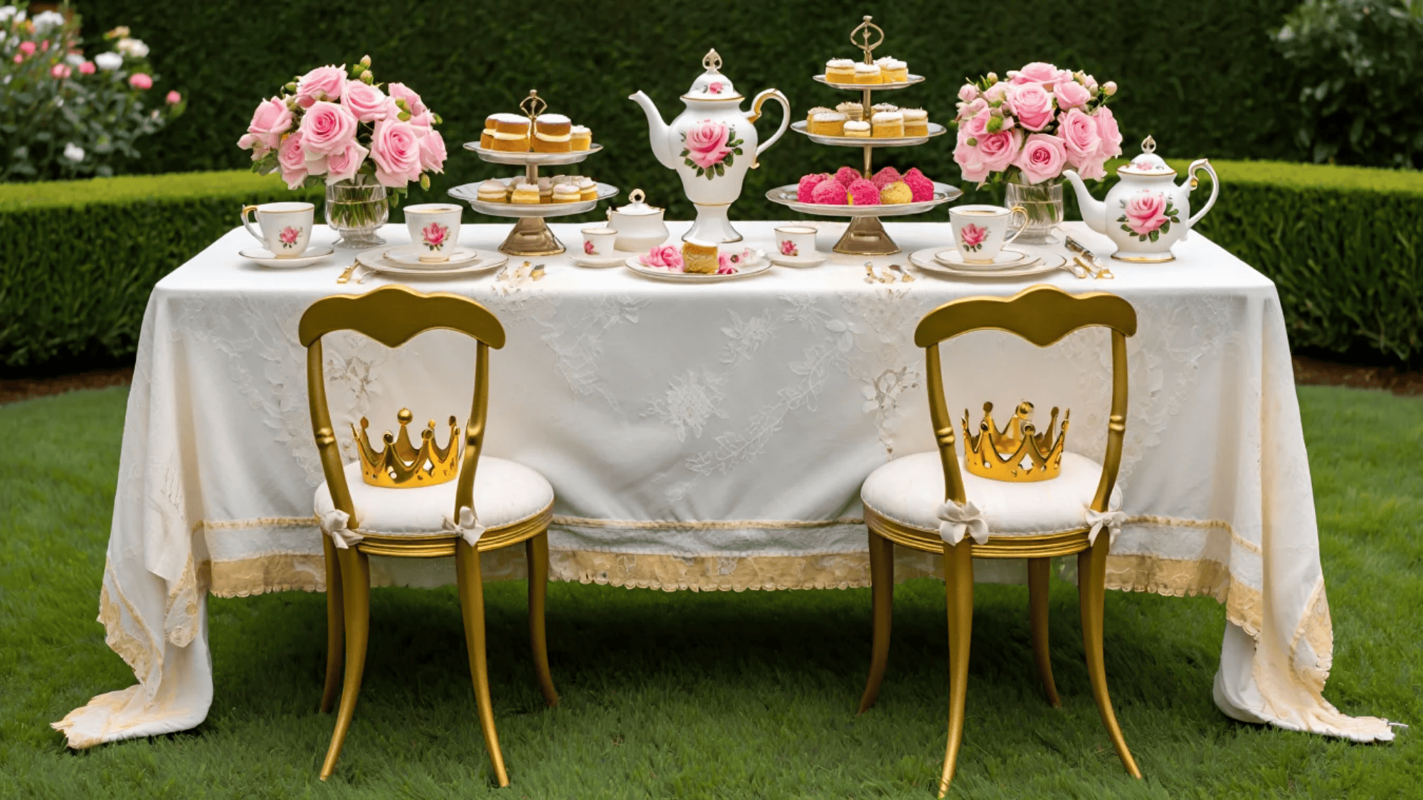 Tea Party for Twin Royalty