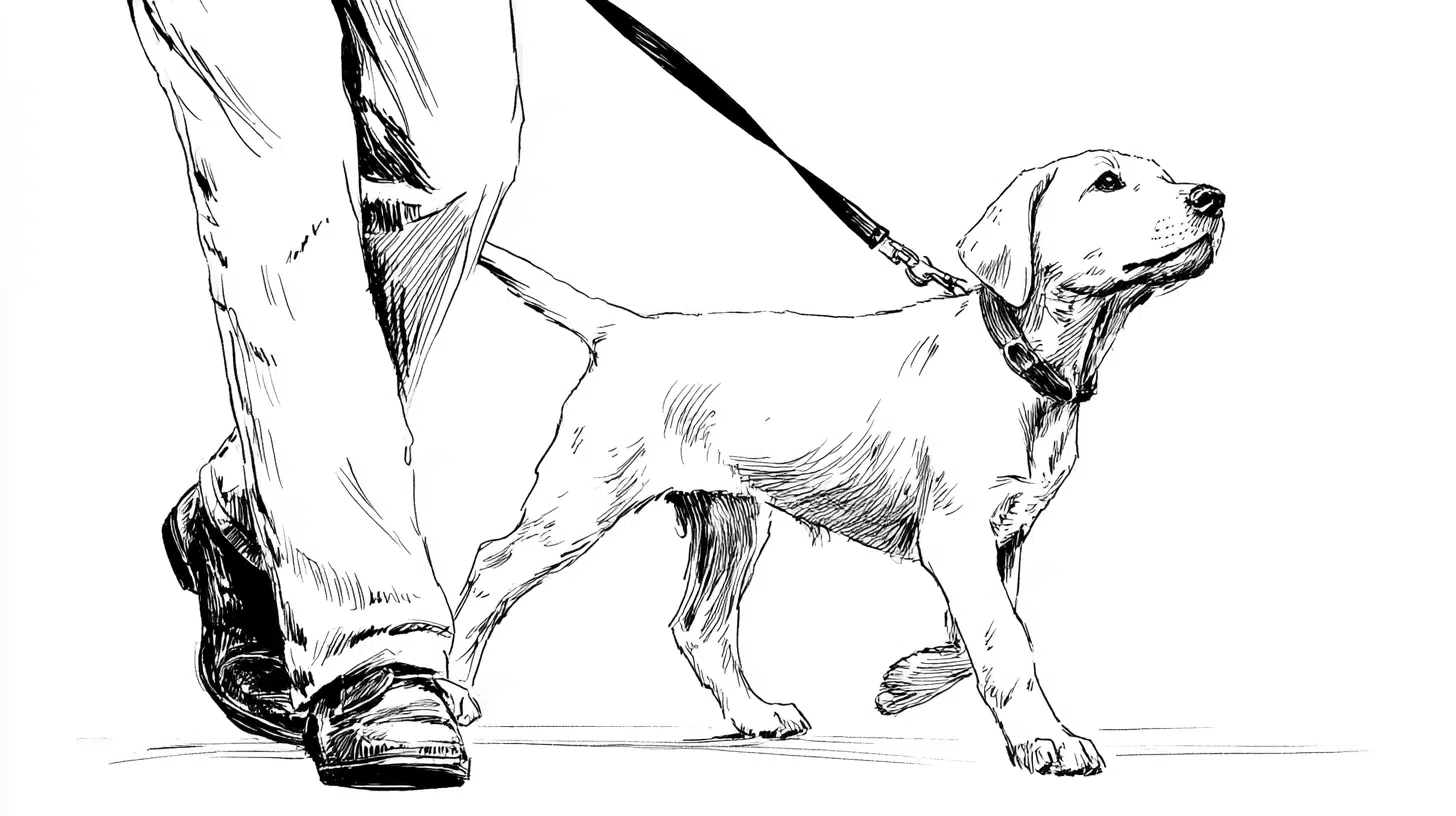 Walking Beside the Owner