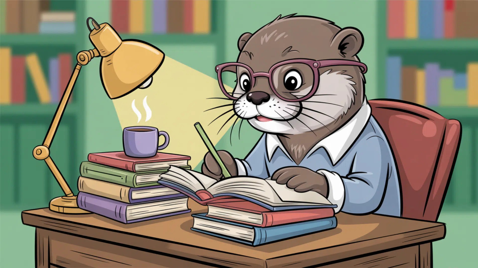 Work & Study Otter Puns