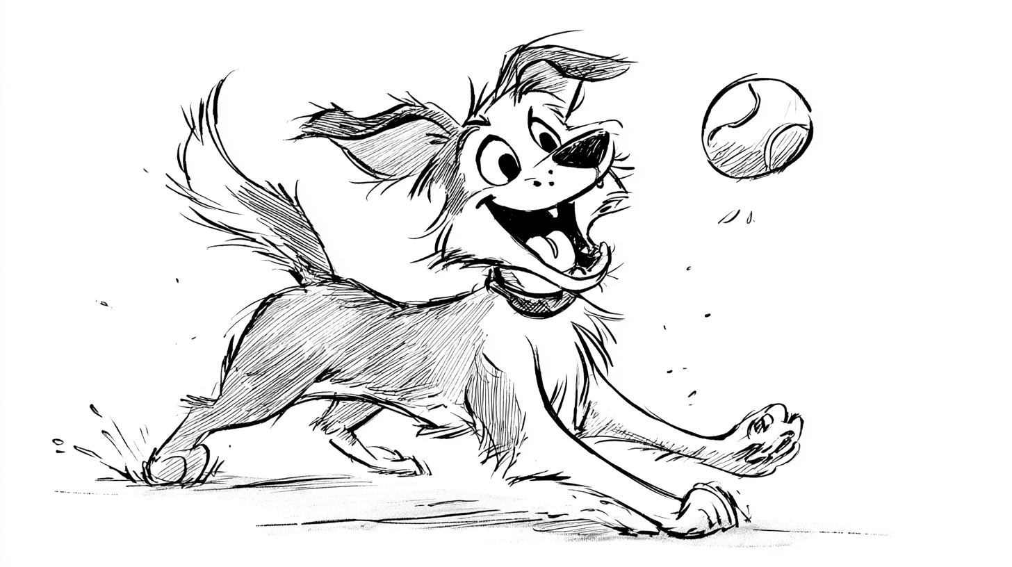 a Dog Playing with A Ball or Toy