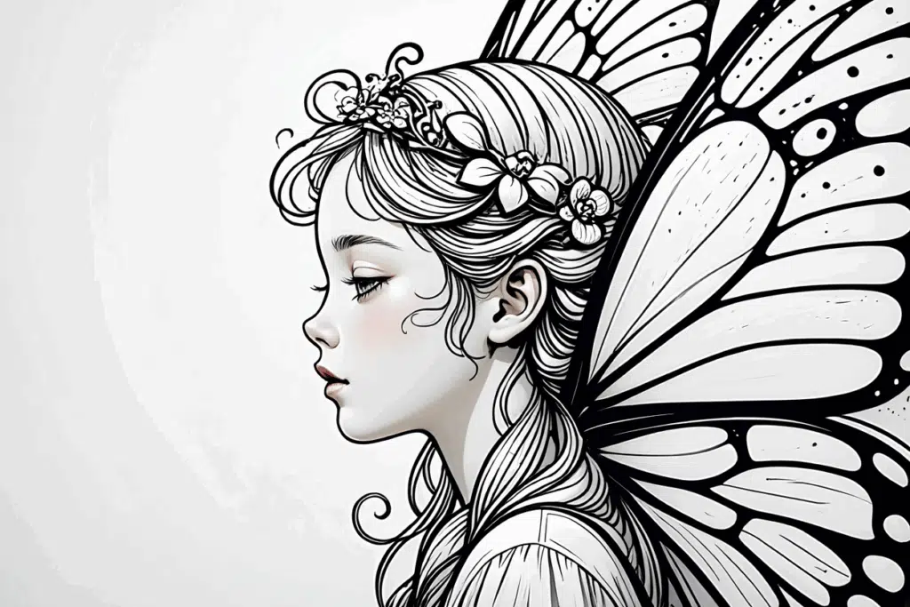 beautiful fairy coloring pages