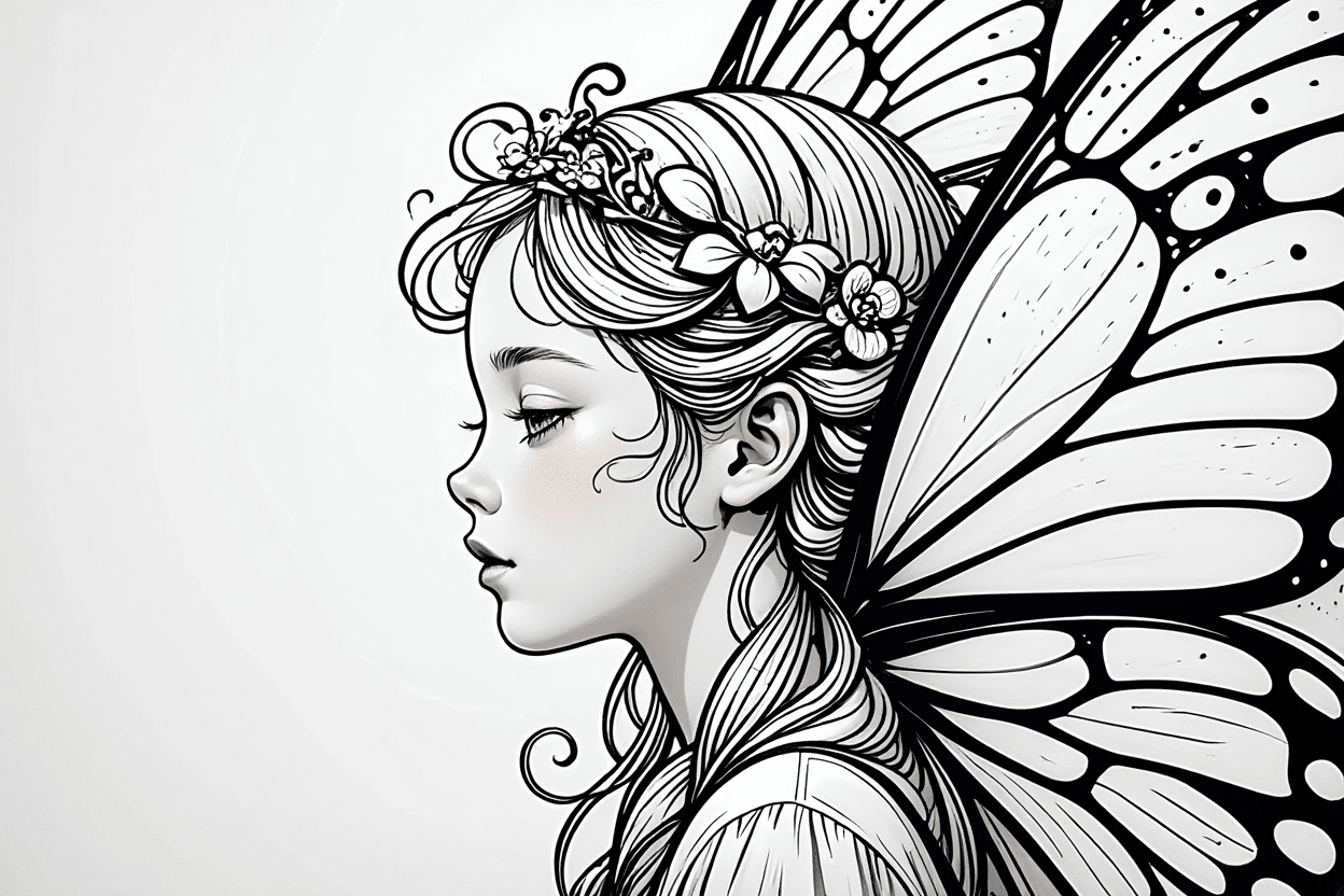 21 Free Printables of Beautiful - Beautiful Fairy Coloring Pages 1