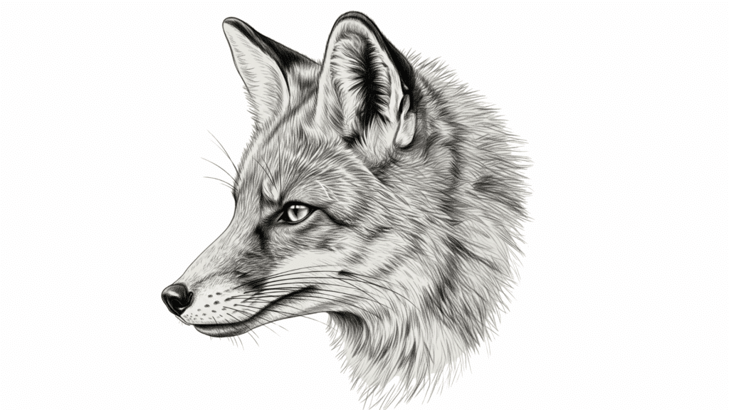 easy pencil wolf drawing