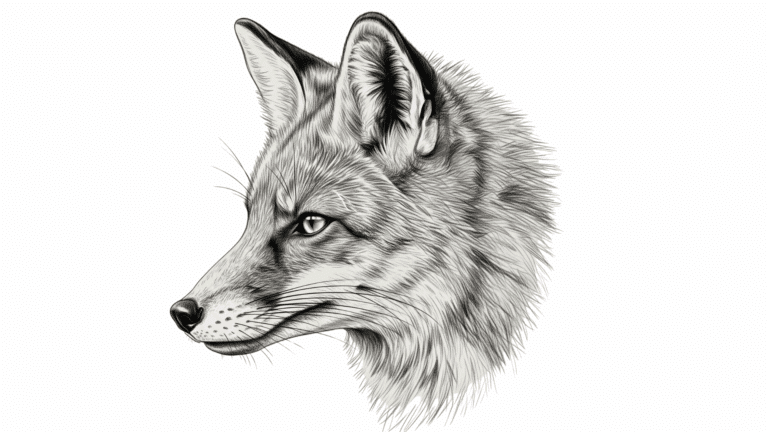 easy pencil wolf drawing