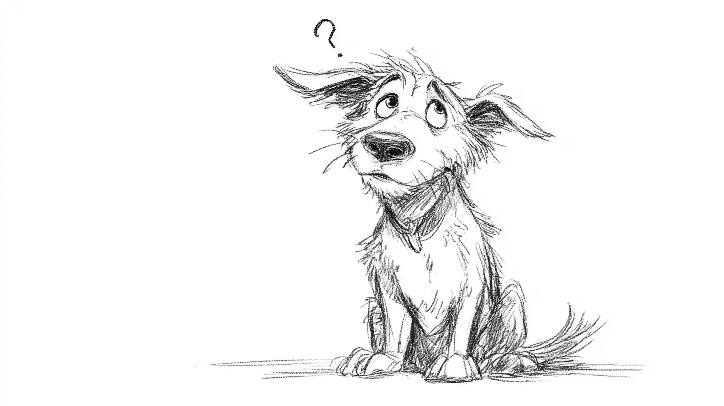 the Dog Tilting Its Head Curiously