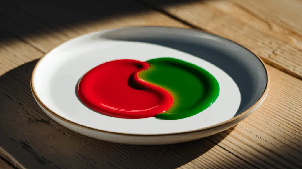 what color does red and green make