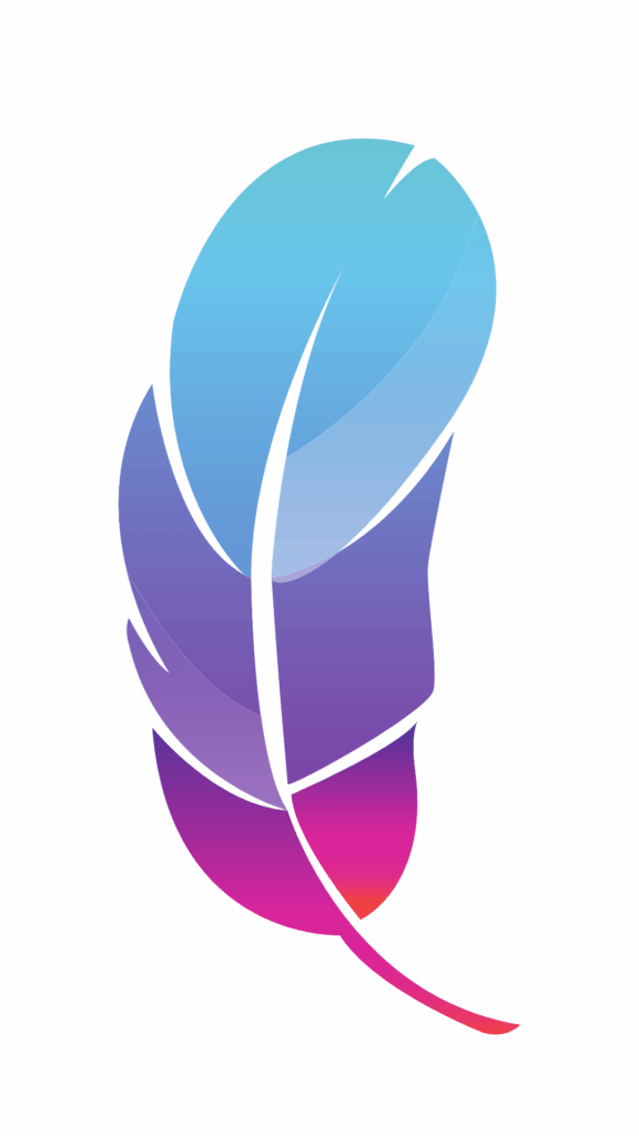 14. Gradient Ombre Feather