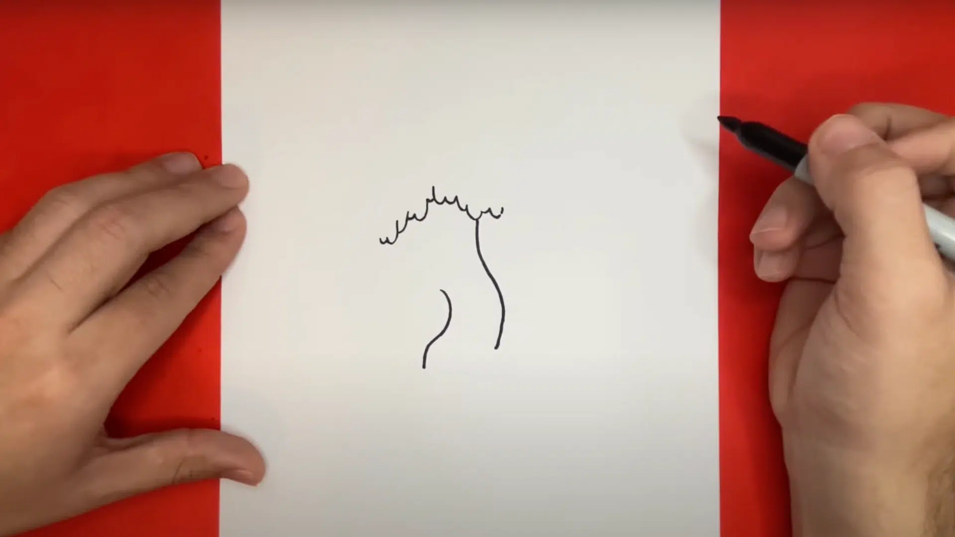 2. Create the Tree Base with Curvy Lines