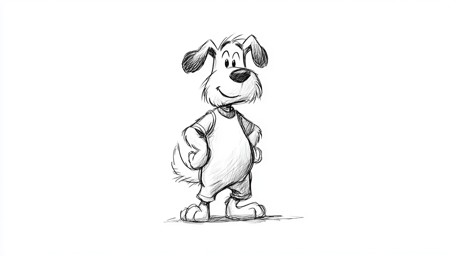 A Dog Standing Upright Like a Person