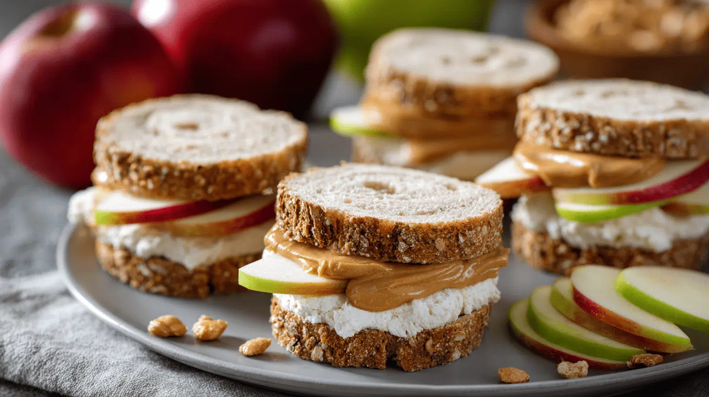 Apple Slice Sandwiches