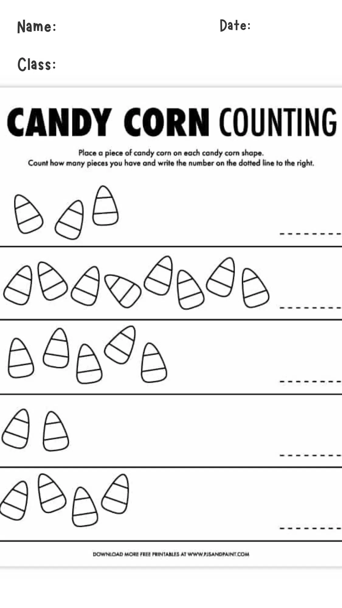 Candy Corn Counting Challenge