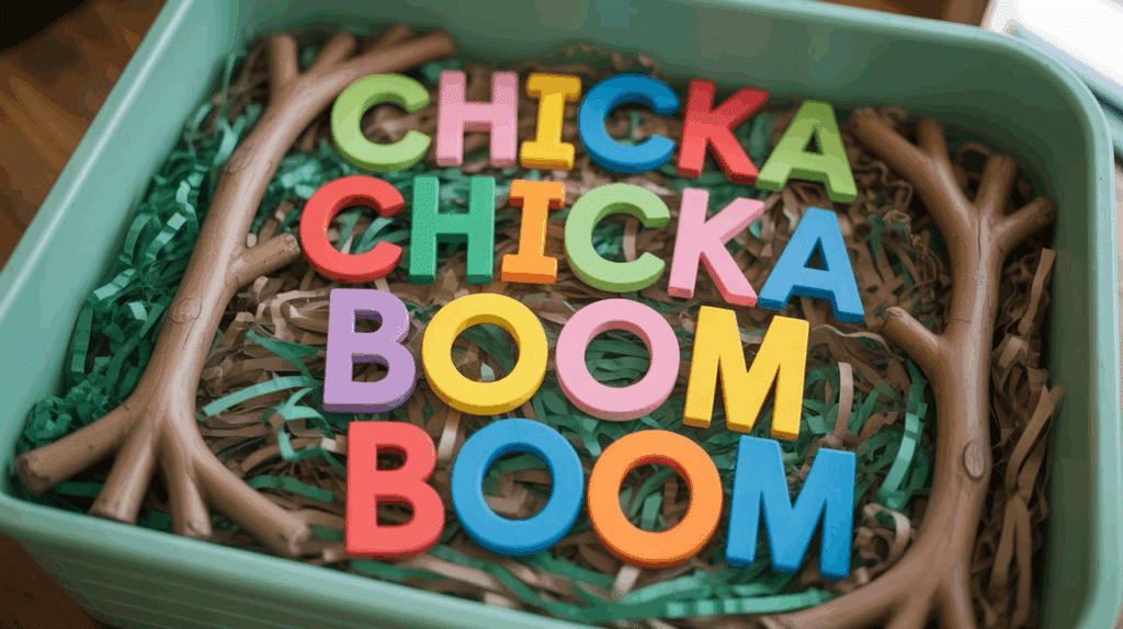 Chicka-Chicka-Boom-Boom-Sensory-Bin
