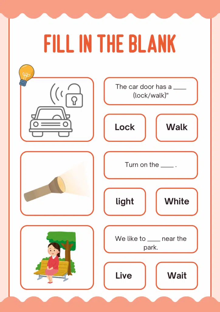 Fill-in-the-Blank Worksheet