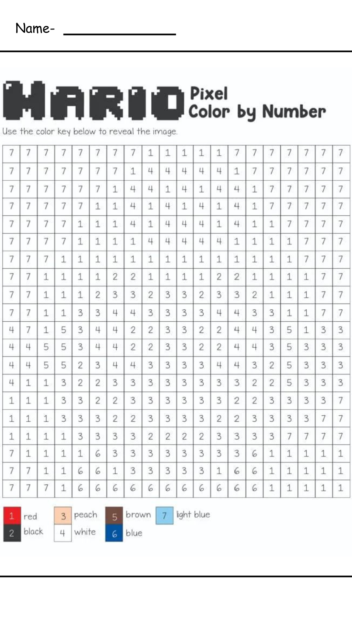 Pixel Art Mystery Picture
