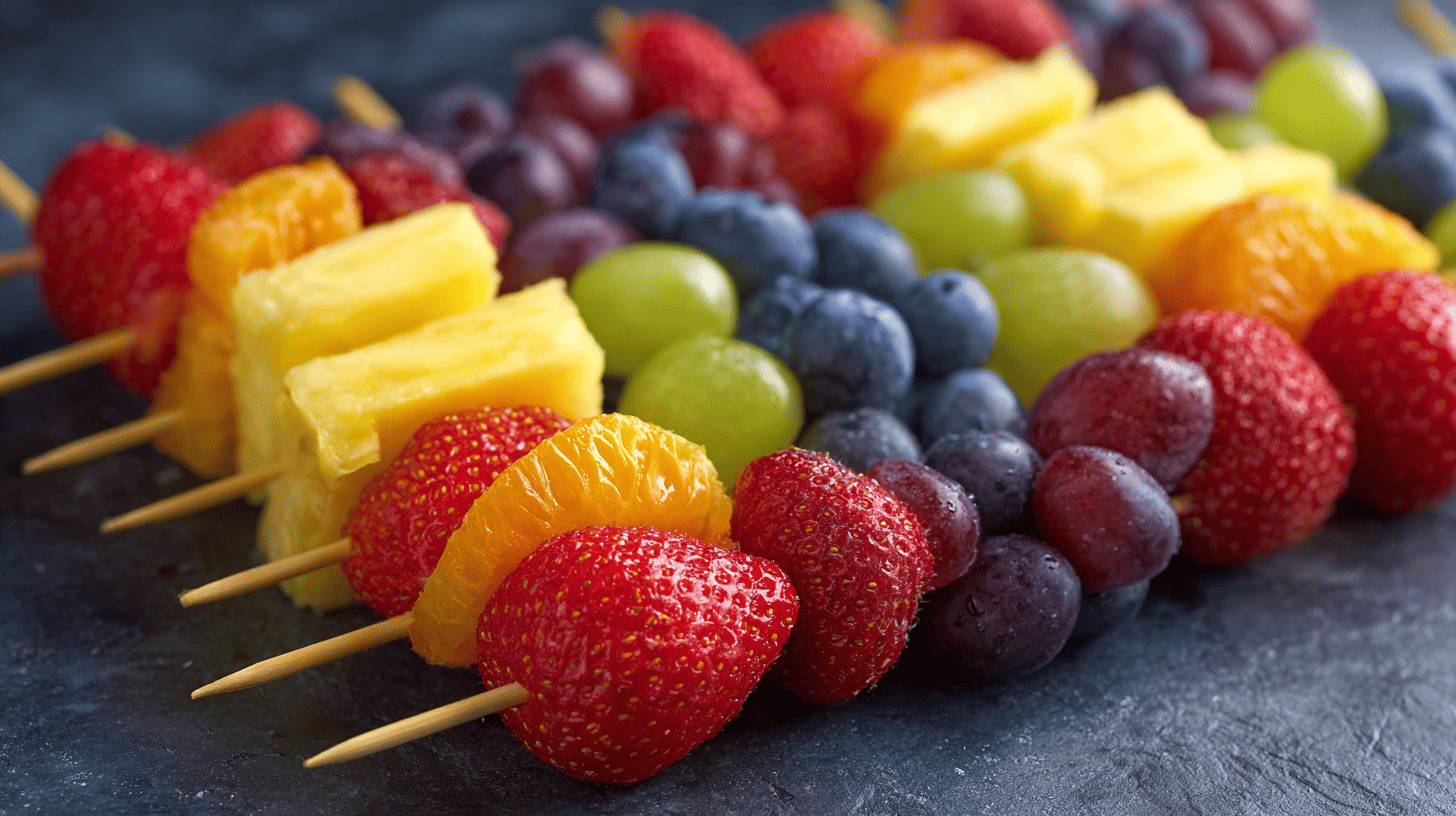 Rainbow Fruit Kabobs