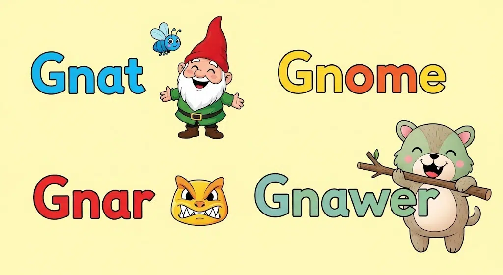 Silent G at the Beginning of the Word (G + N Cluster)