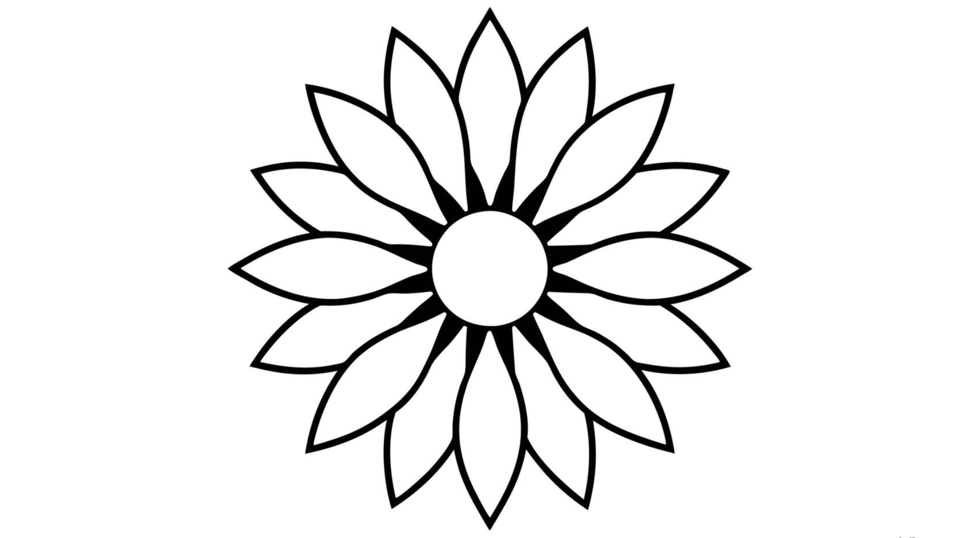 Spiral Center Sunflower