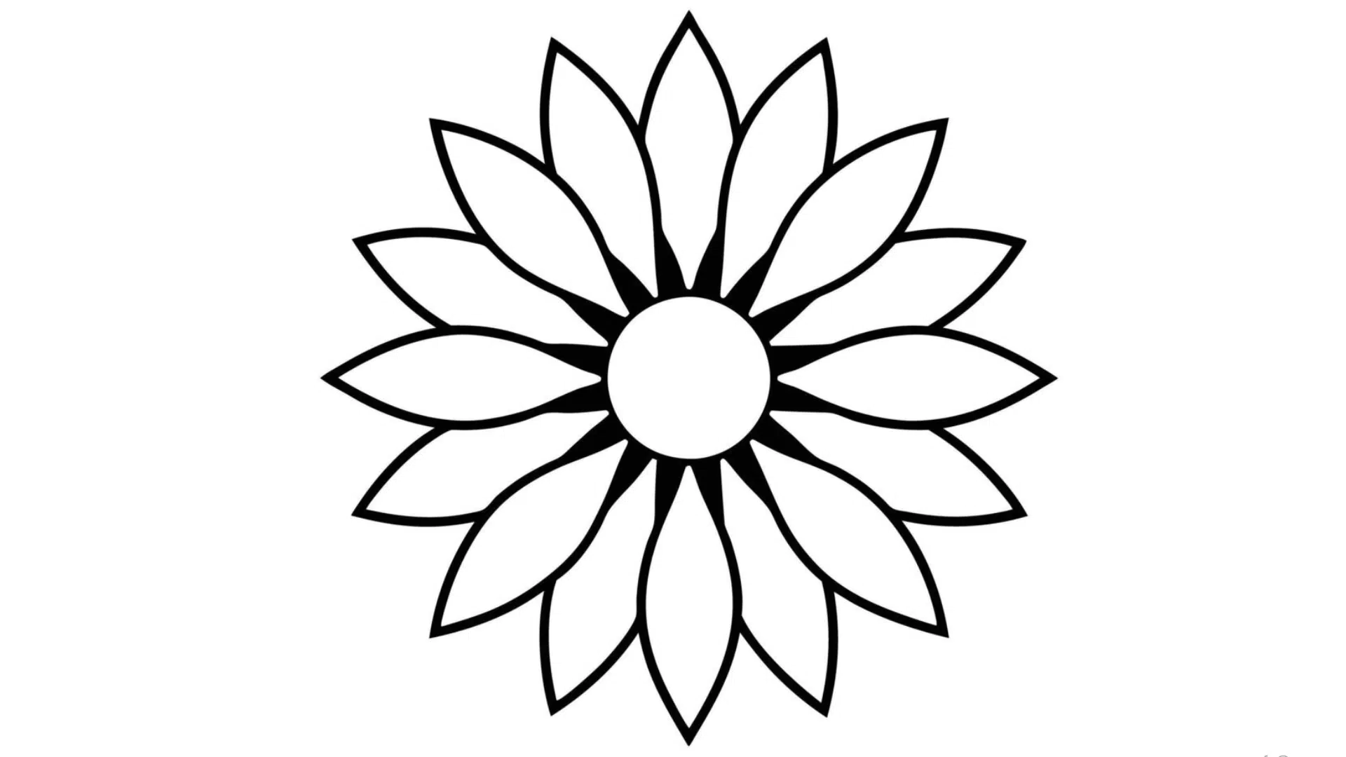 Spiral Center Sunflower