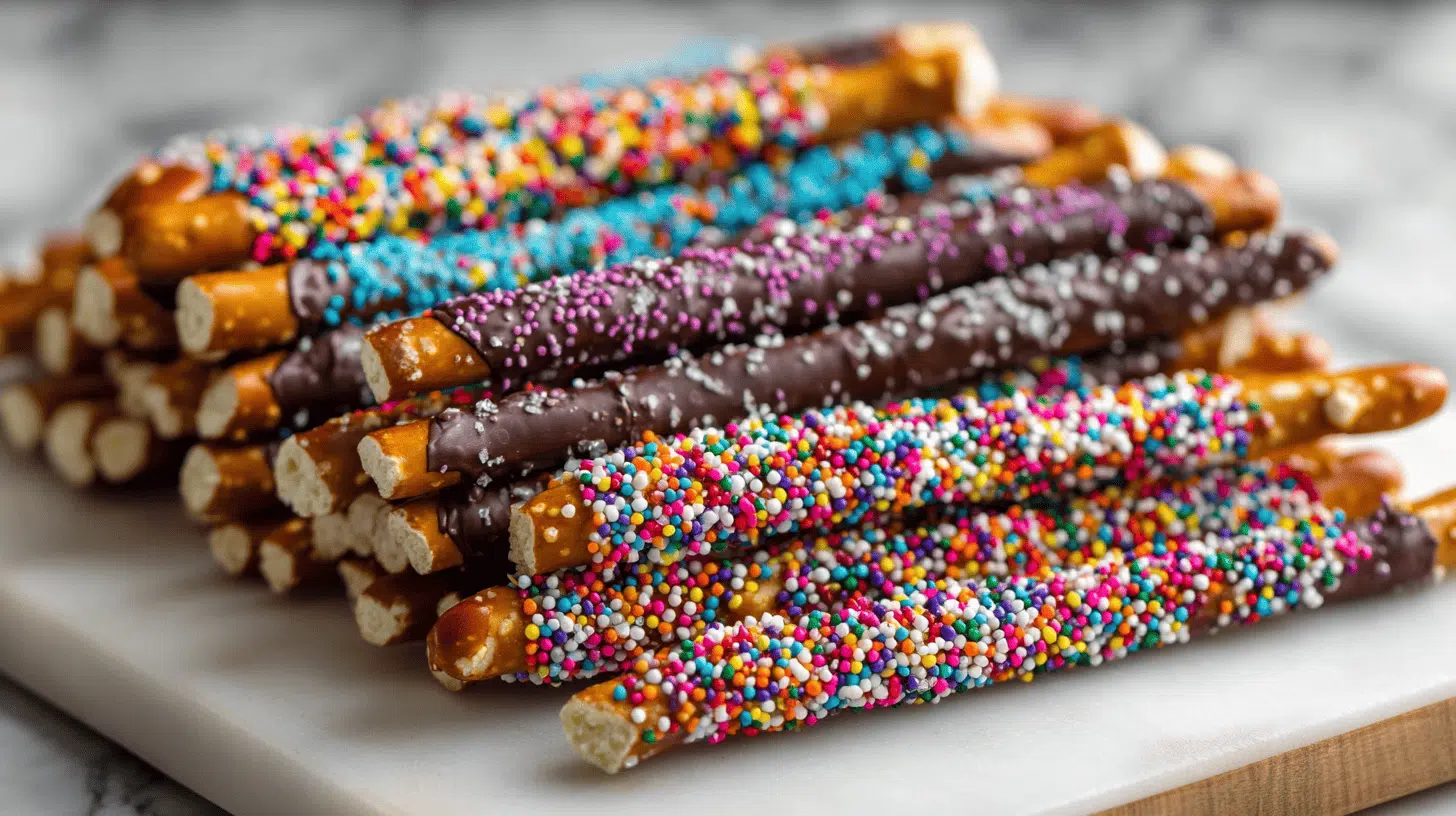 Sprinkle-Dipped Pretzels