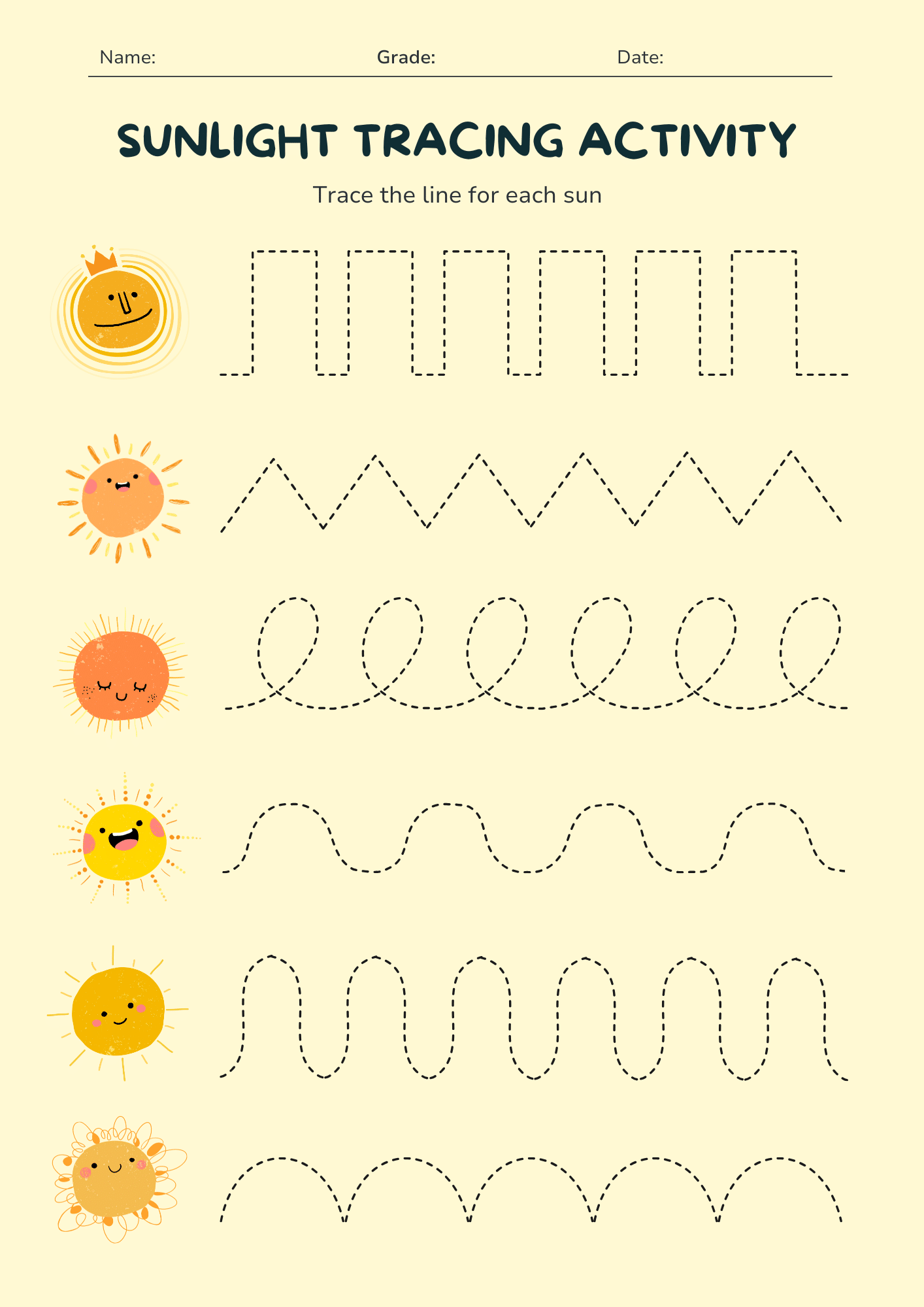 Sunlight Tracing Activity