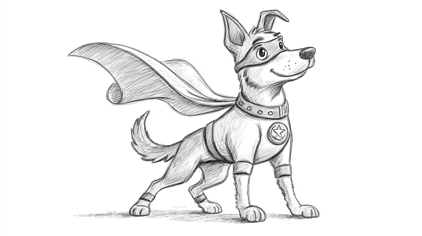 Superhero Dog with Cape or Mask