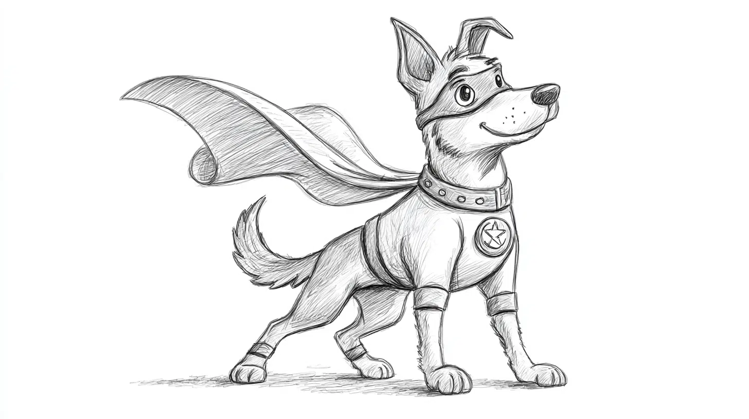 Superhero Dog with Cape or Mask