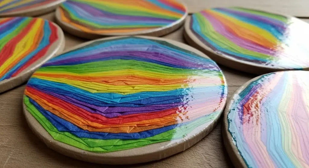 Tissue Paper Coasters