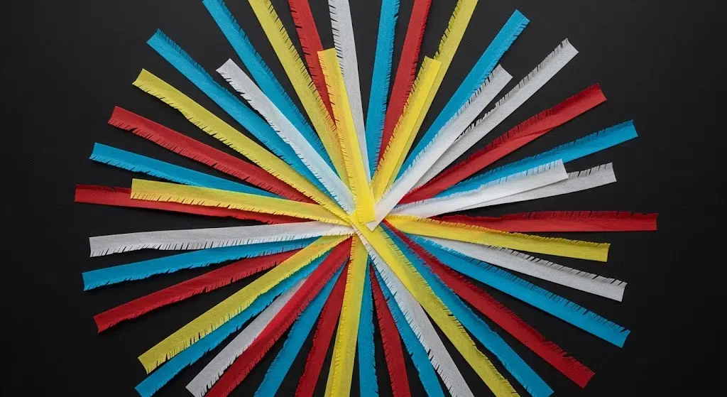 Tissue Paper Fireworks Art