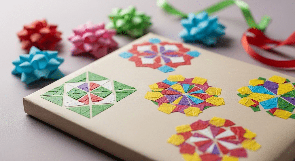 Tissue Paper Gift Wrapping Art