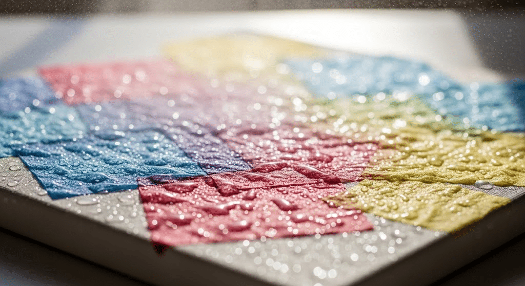 Tissue Paper Painted Canvas