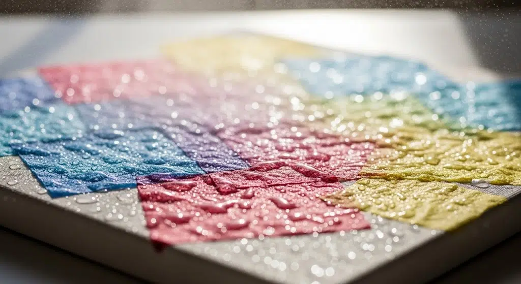 Tissue Paper Painted Canvas