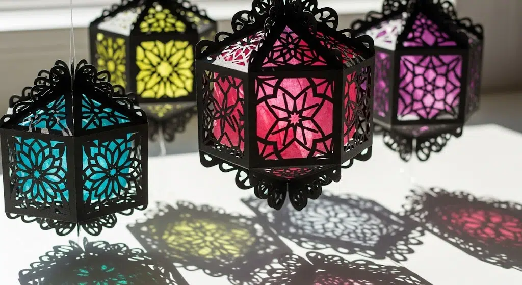 Tissue Paper Suncatchers with Complex Designs