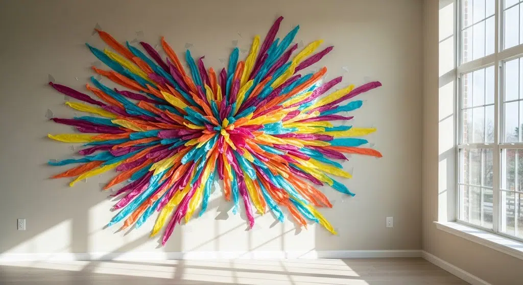 Tissue Paper Wall Art