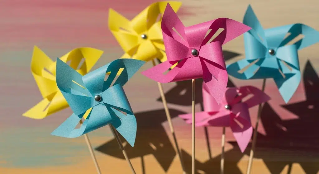 Tissue Paper Windmills