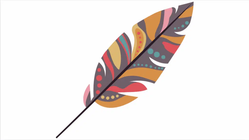 feather template