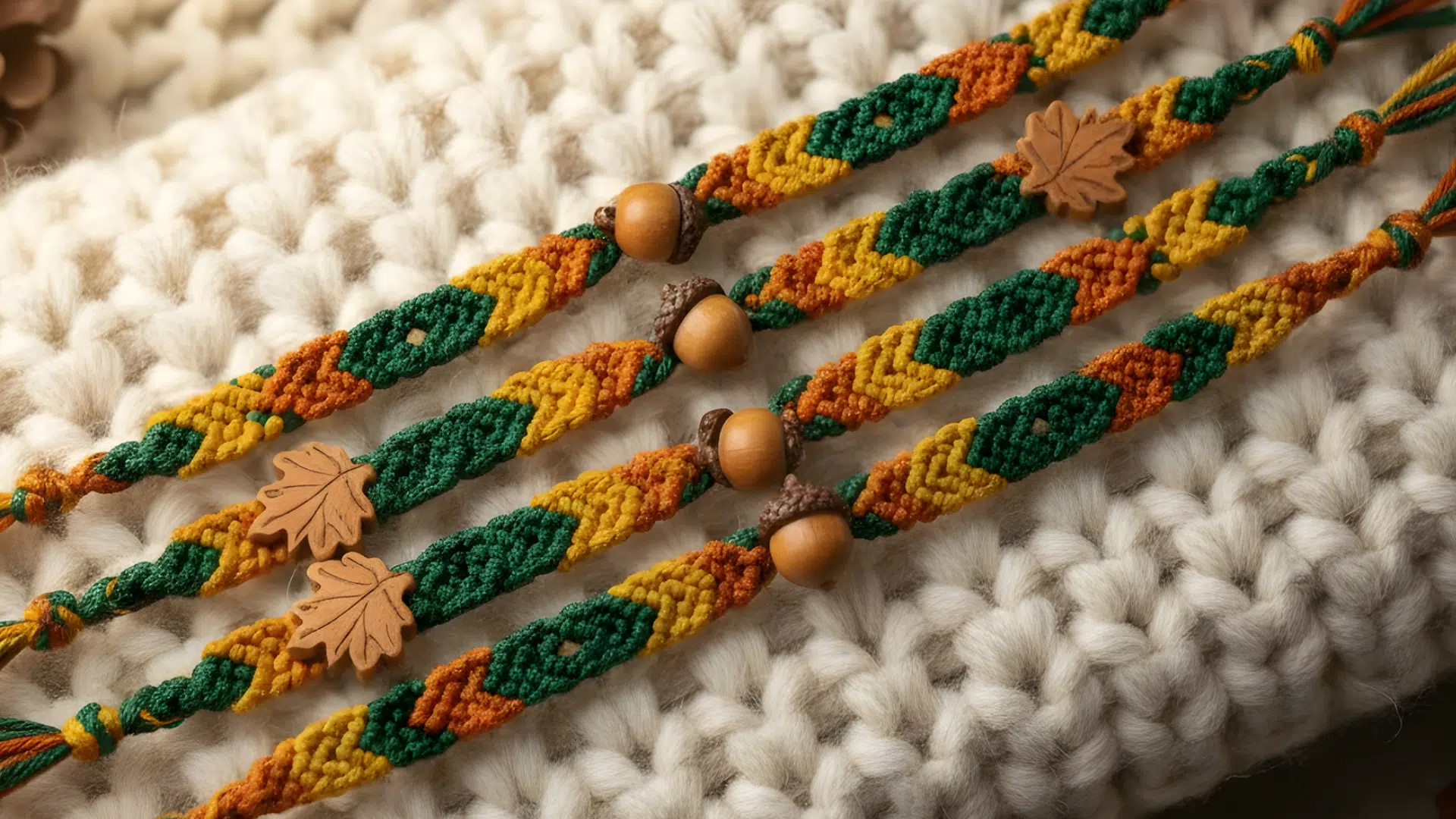 fall themed friendship bracelets