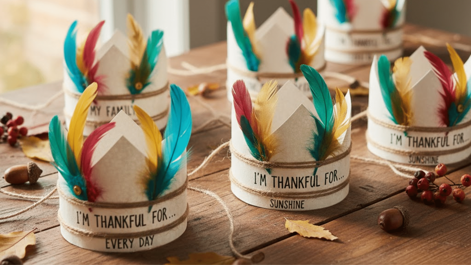 feathered gratitude crowns