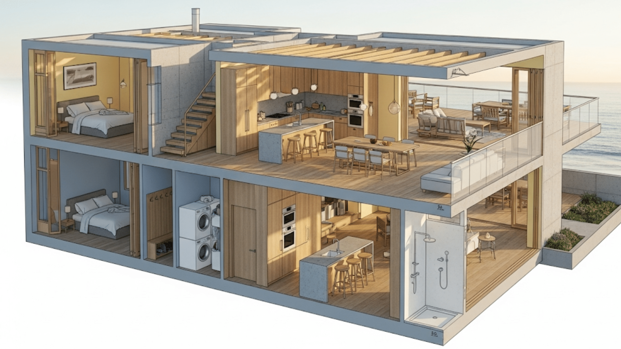 floor plans that flow with coastal life