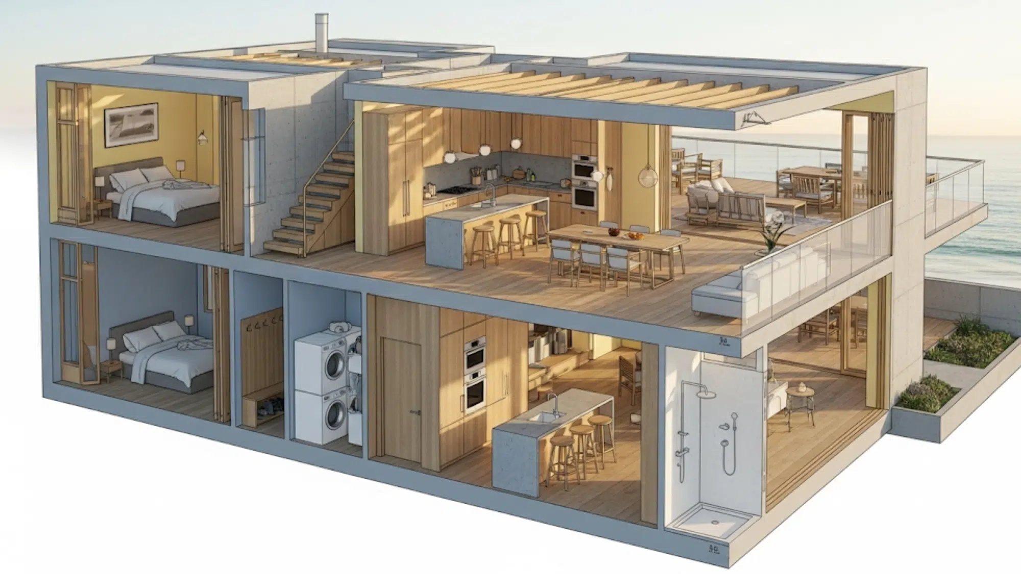 floor plans that flow with coastal life