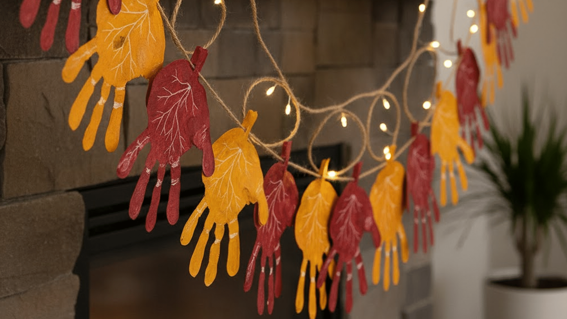 handprint leaf garlands