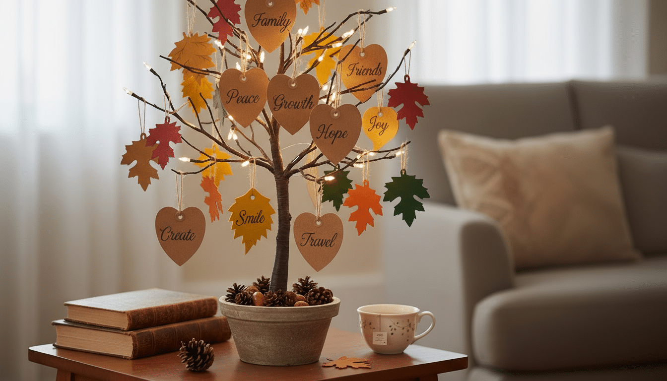 Personalized Thankful Tree Display