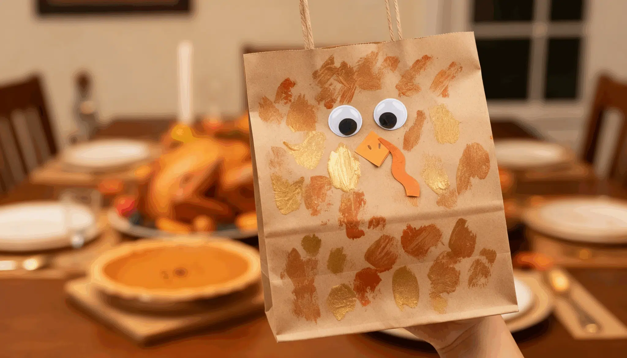 Paper Bag Turkey Puppets