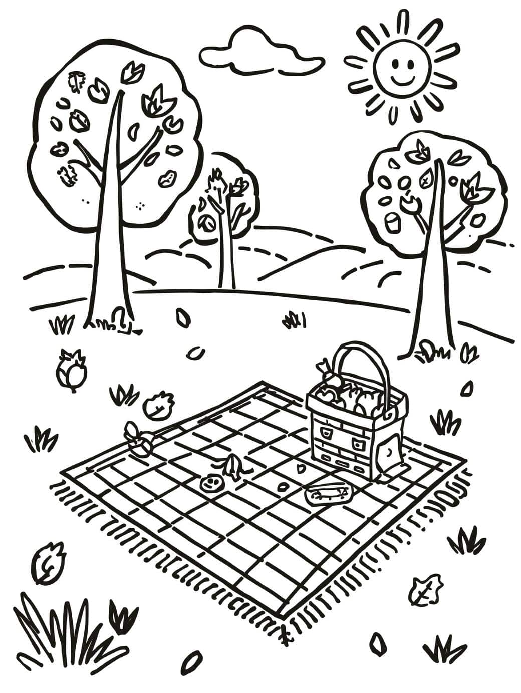 autumn picnic in the park