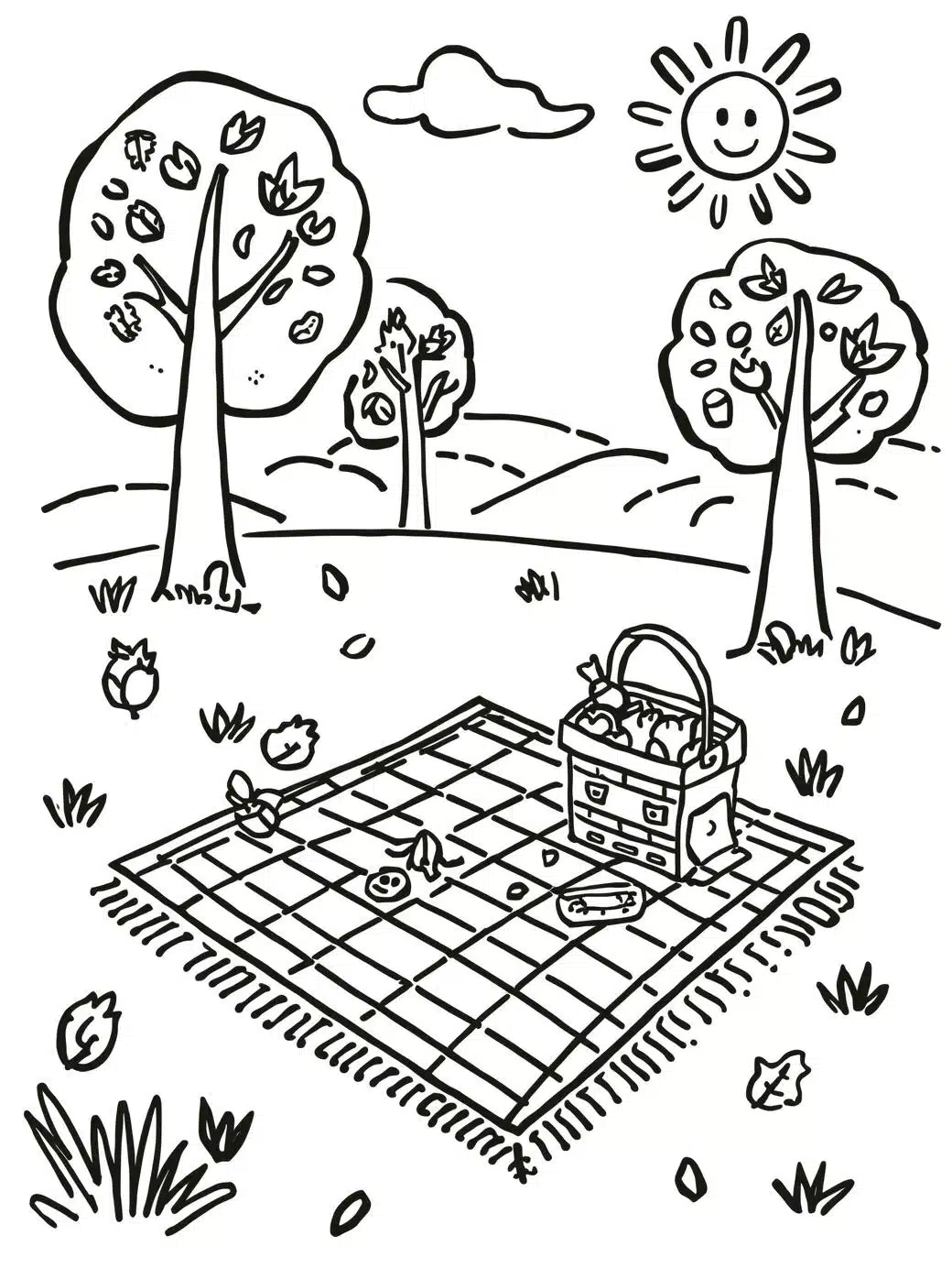 autumn picnic in the park