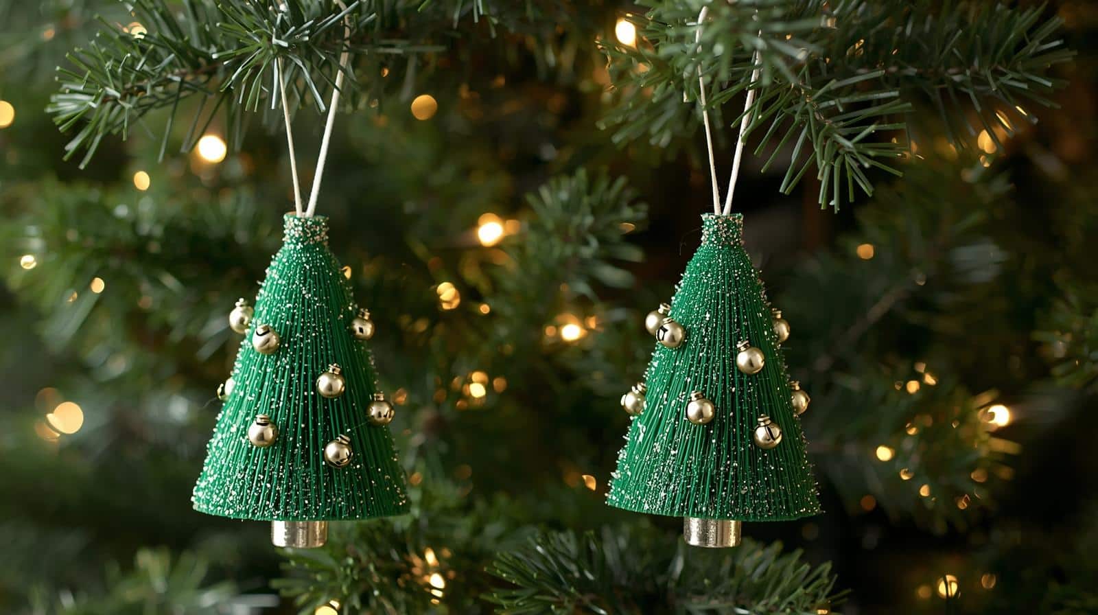 bottle brush tree ornaments