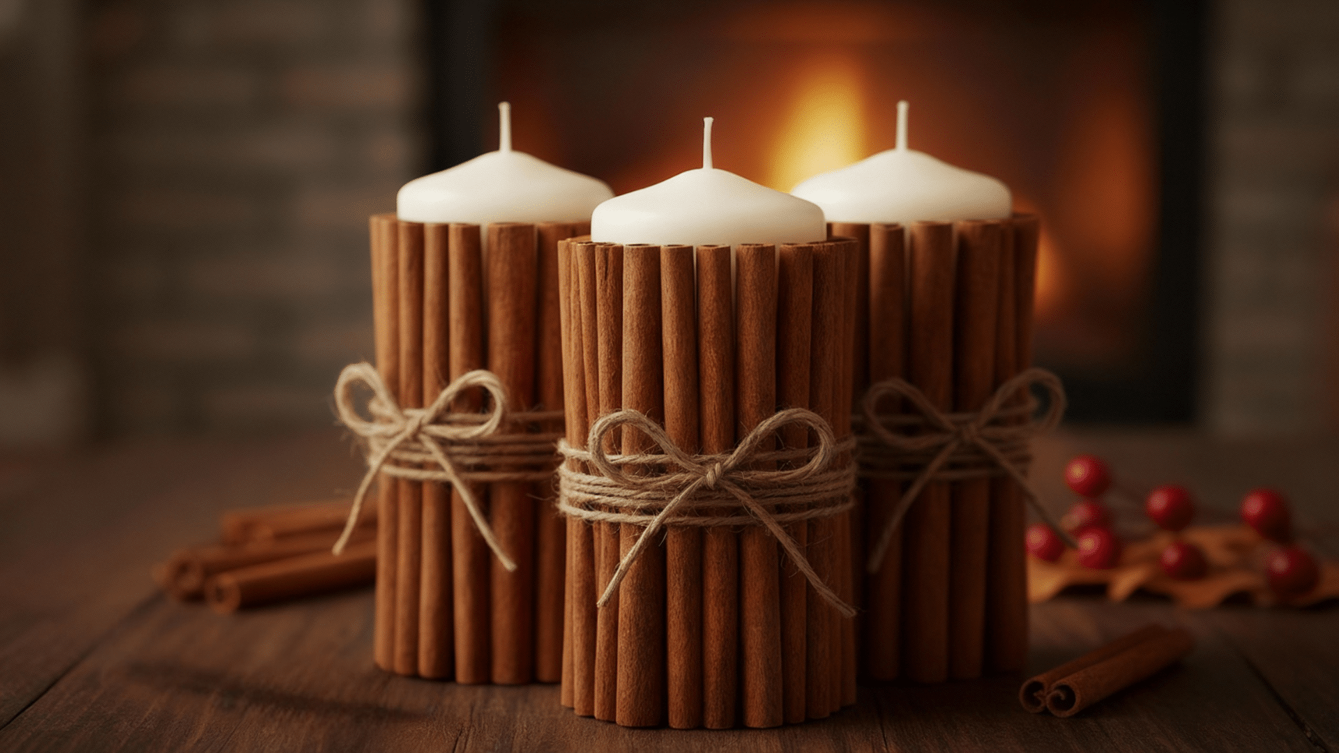 cinnamon stick candle wraps