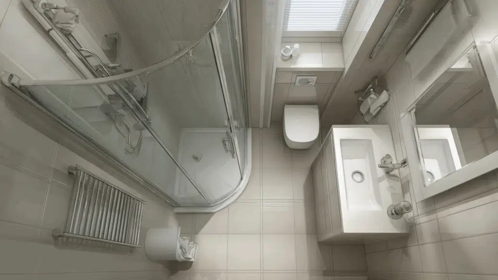 compact small wet room