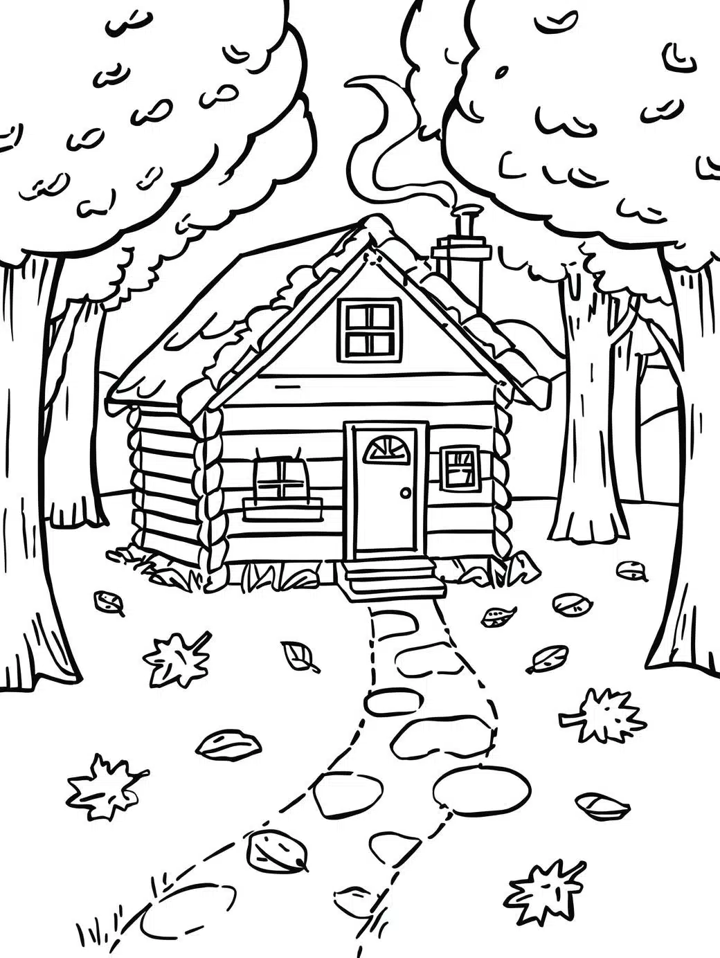 cozy cabin in the woods