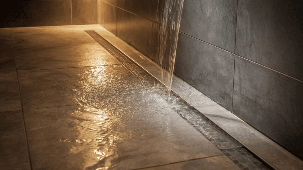 discreet linear drain